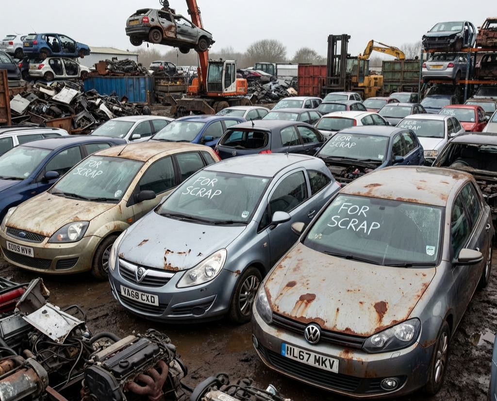 Recent Scrap Car Collection